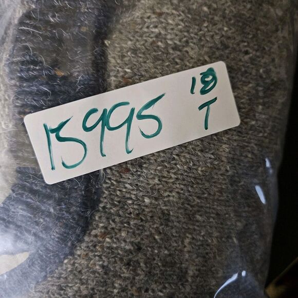 Vintage Etchings Sweater Mens Large Gray Blue Crew Neck Long Sleeve Pullover L - Picture 10 of 10